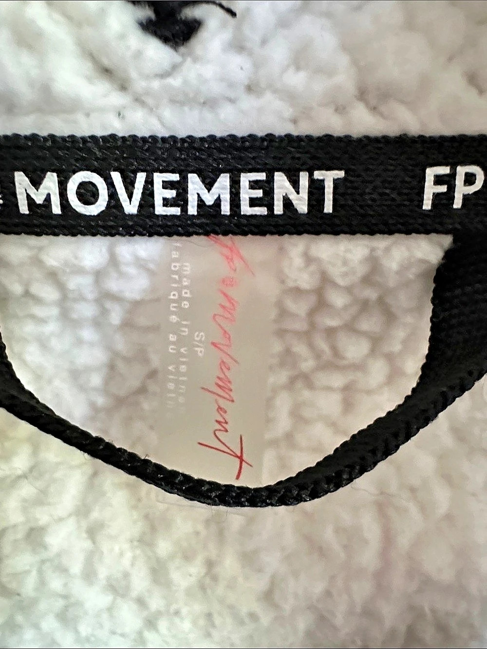 FP Movement Hit The Slopes Fleece Jacket White & Black - Picture 3 of 3